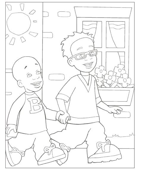 little bill coloring pages