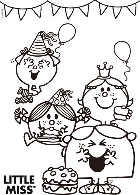 little miss coloring pages