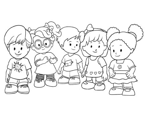 little people coloring pages