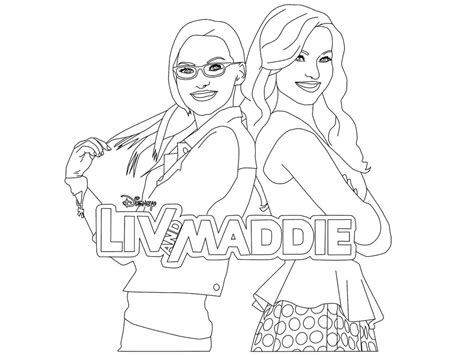 liv and maddie coloring pages