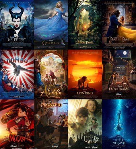 live action movies made by disney
