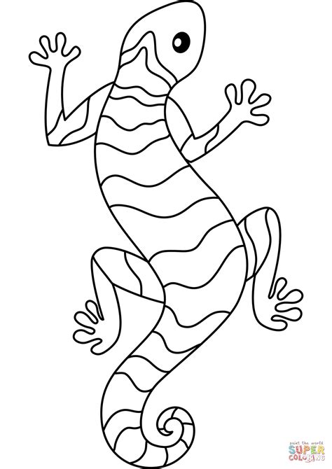 lizard coloring page