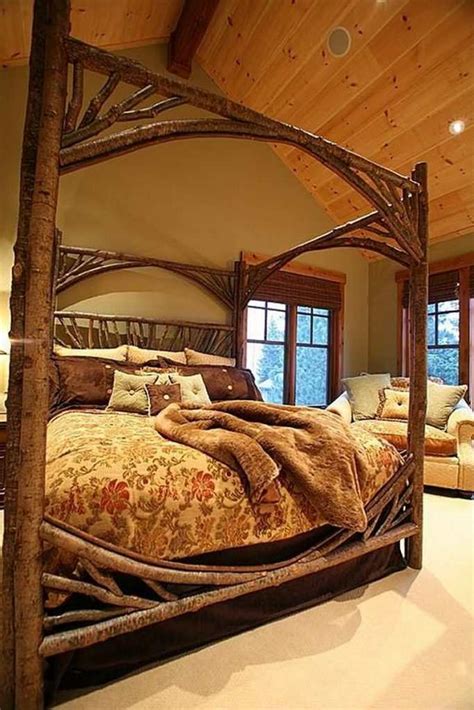 log canopy bed