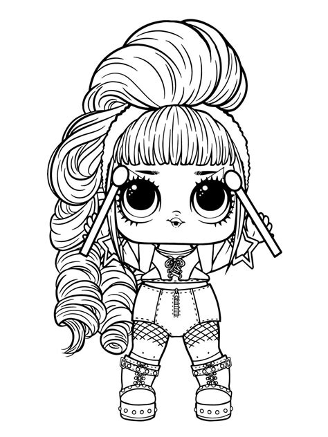 lol dolls coloring pages