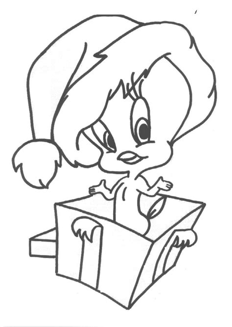 looney tunes christmas coloring pages