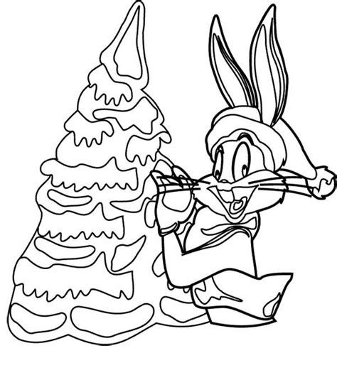 looney tunes christmas coloring pages