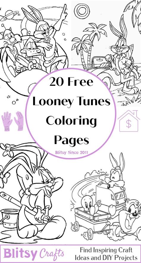 looney tunes coloring pages for adults