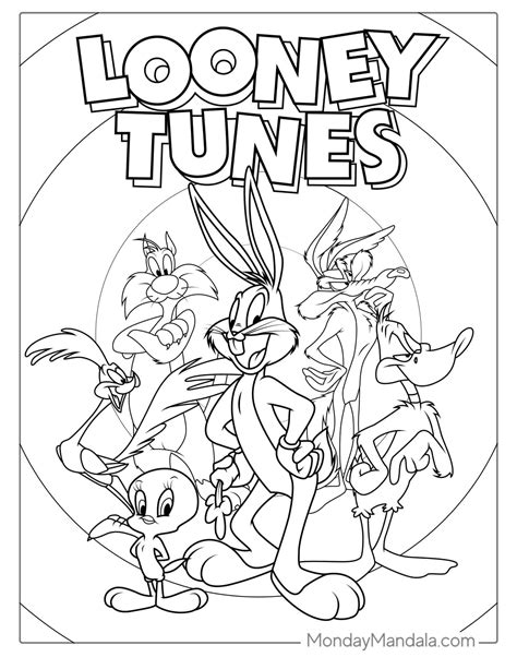 looney tunes coloring pages pdf