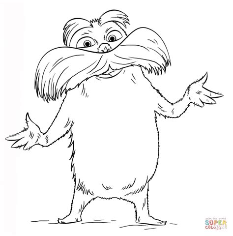 lorax coloring pages printable