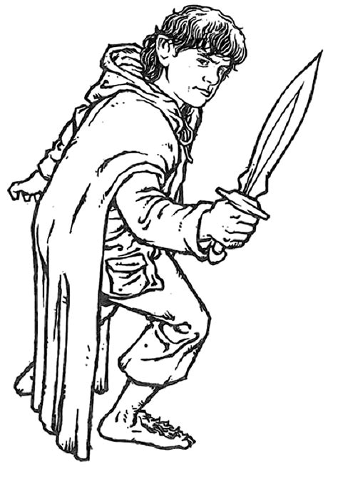 lord of the rings coloring pages free