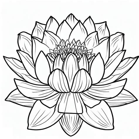 lotus coloring sheet