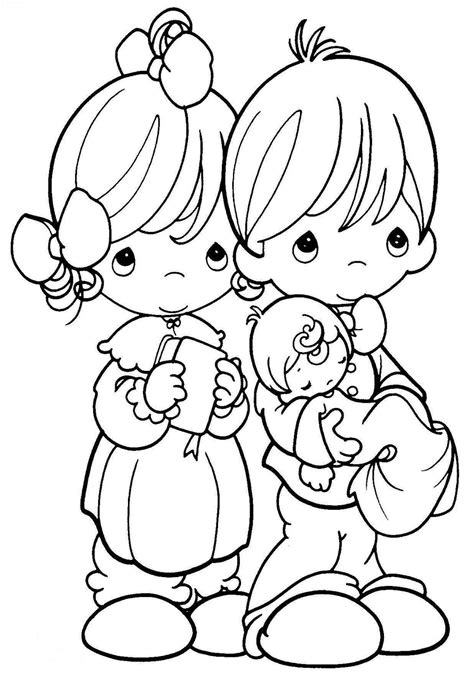 love precious moments coloring pages