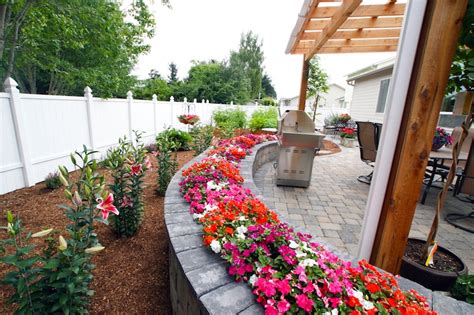 low maintenance flower beds