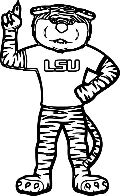 lsu coloring pages