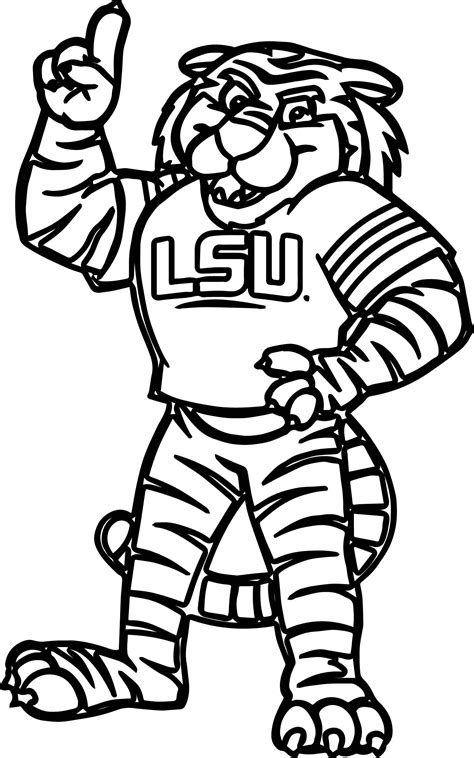 lsu coloring pages