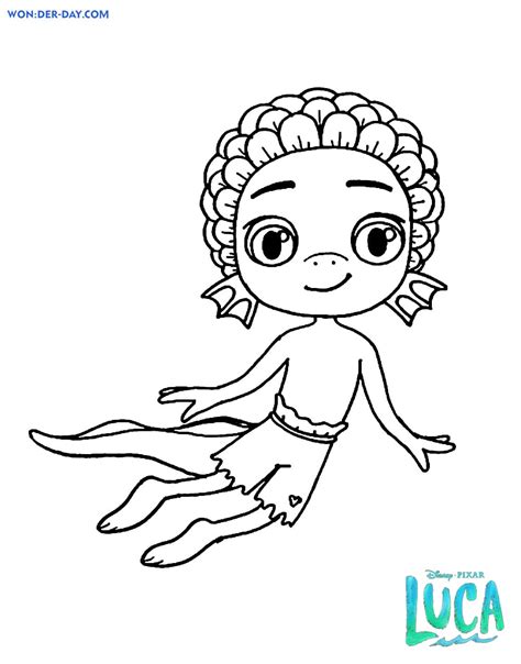 luca coloring pages pdf