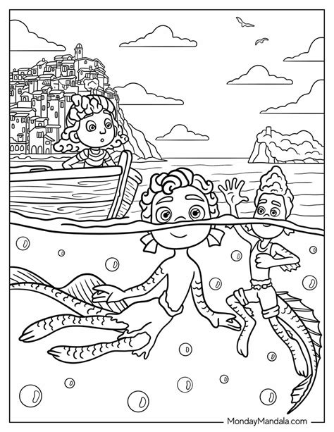 luca coloring pages pdf