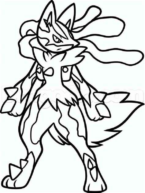 lucario coloring pages