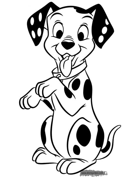 lucky 101 dalmatians coloring pages