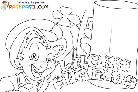 lucky charms leprechaun coloring pages