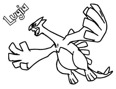 lugia pokemon coloring pages