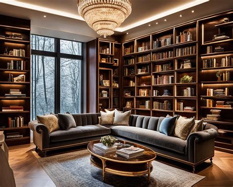 luxury bookshelf