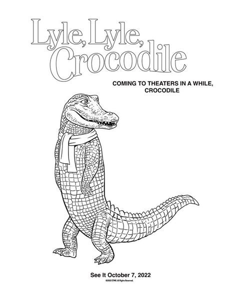 lyle lyle crocodile coloring pages