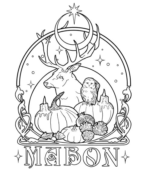 mabon coloring pages