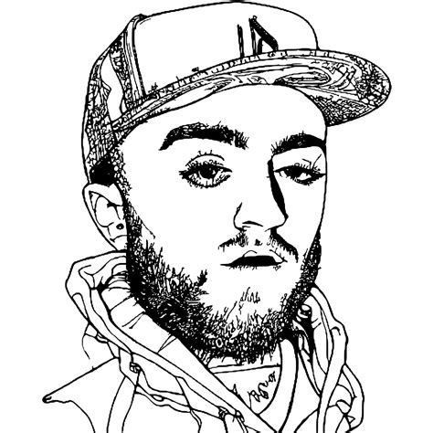 mac miller coloring pages