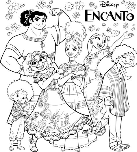 madrigal family coloring pages