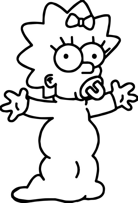maggie simpson coloring pages