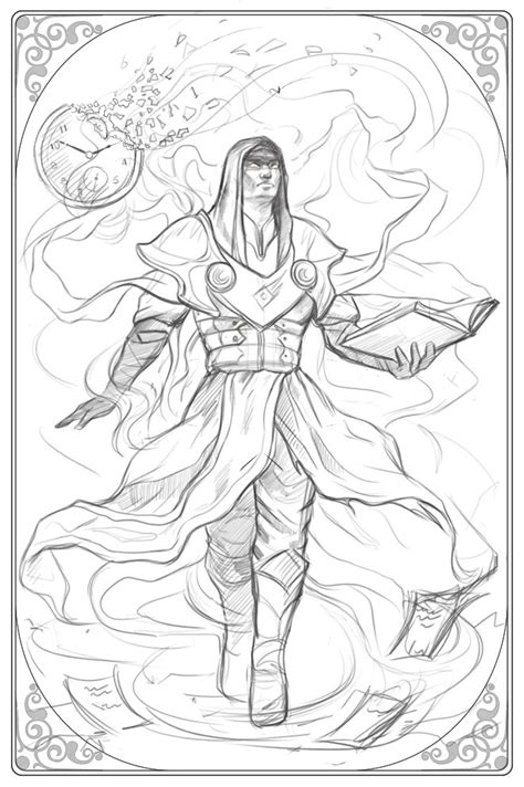 magic the gathering coloring pages