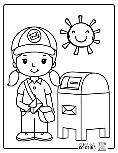 mail coloring pages