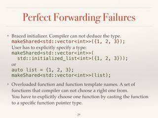makeunique and perfect forwarding