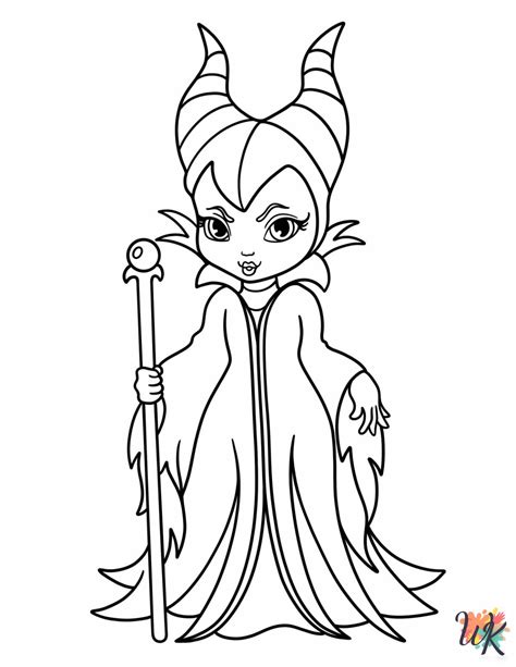 maleficent coloring pages