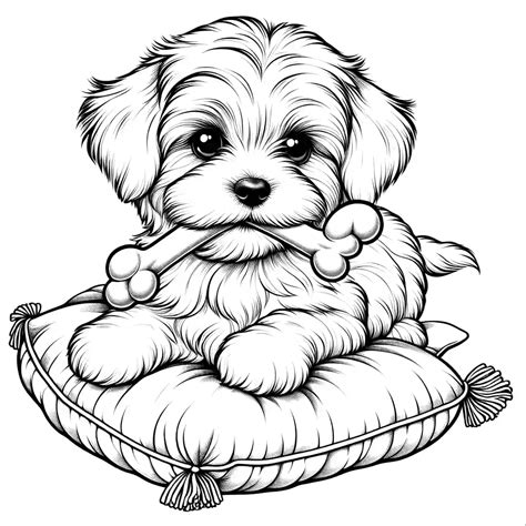 maltese coloring pages