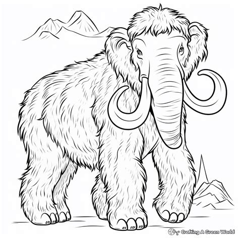 mammoth coloring pages