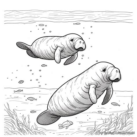 manatee coloring pages