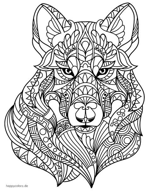 mandala animal coloring