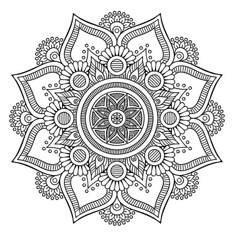 mandala art designs for colouring