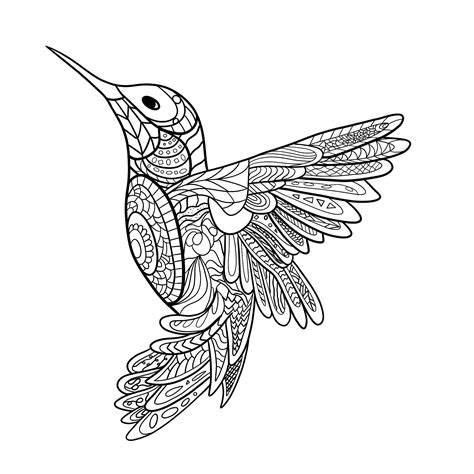 mandala bird coloring pages