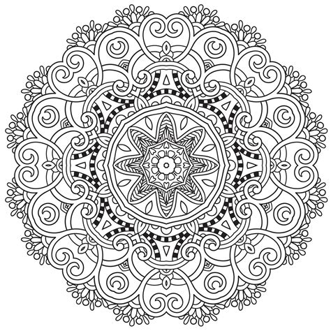 mandala coloring pages for adults pdf