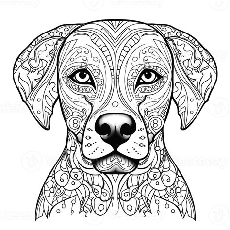 mandala dog coloring pages