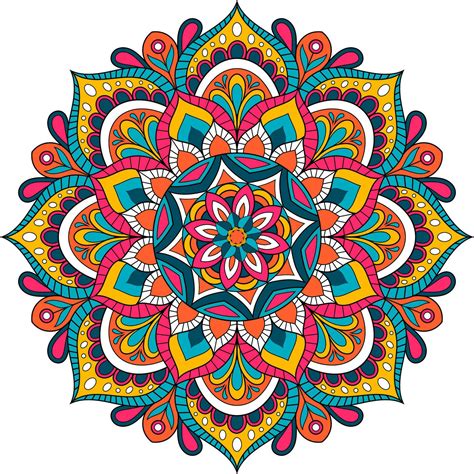 mandala flower color