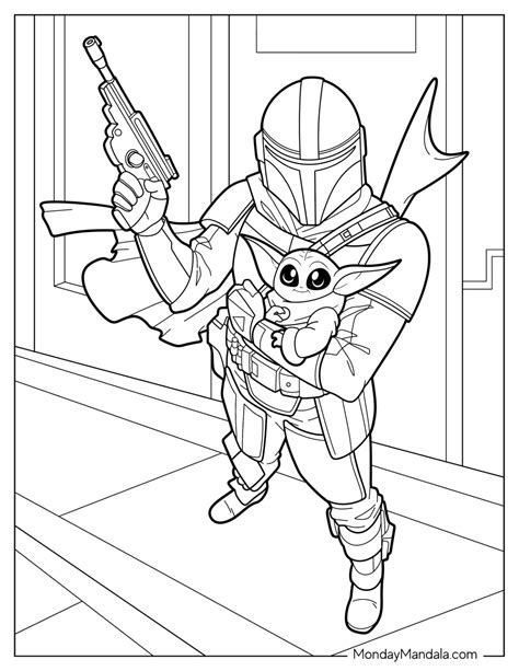 mando coloring pages