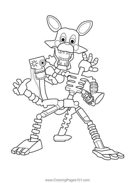 mangle coloring pages