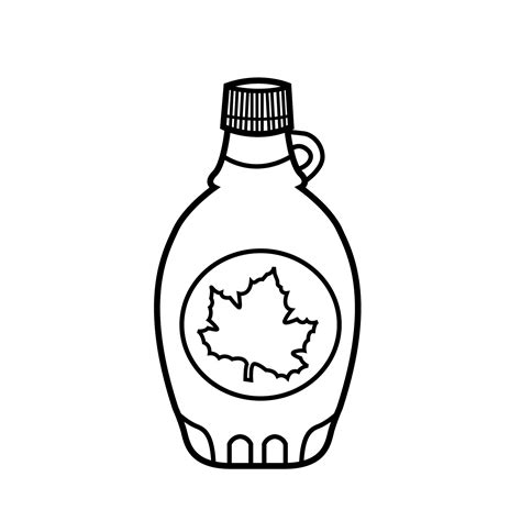 maple syrup coloring pages