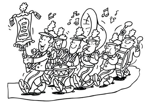 marching band coloring pages