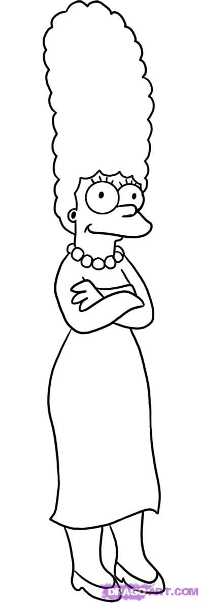 marge simpson coloring pages