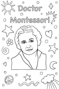 maria montessori coloring pages